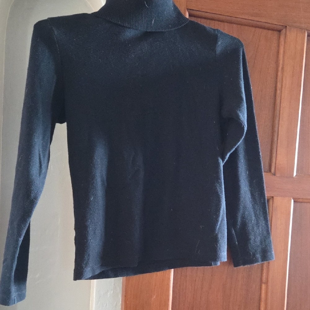 Rafaella Elegant Black Turtleneck Sweater